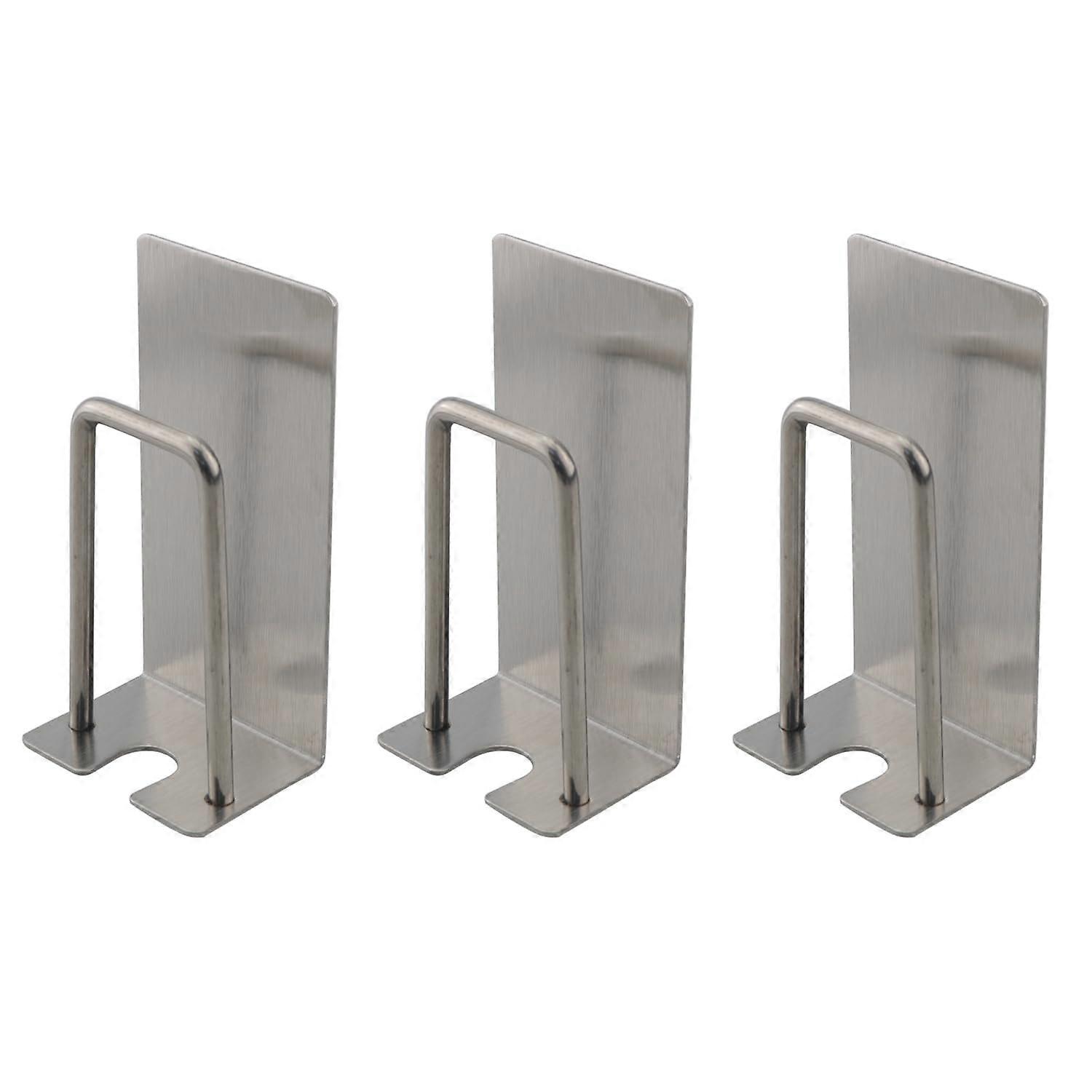 Stainless Steel Wall Mounted Toothbrush Holder Set, NoDrill Rustproof Bathroom Organizer