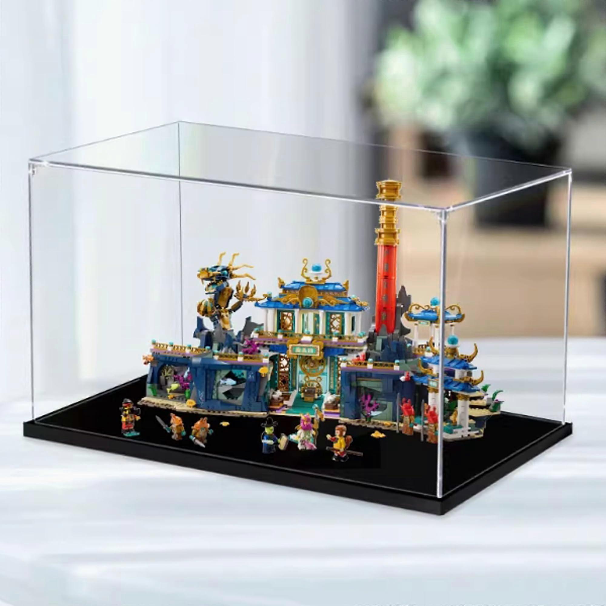 Acrylic Display Case for  80049 Dragon Palace Model, Clear Dustproof Storage Box 3mm