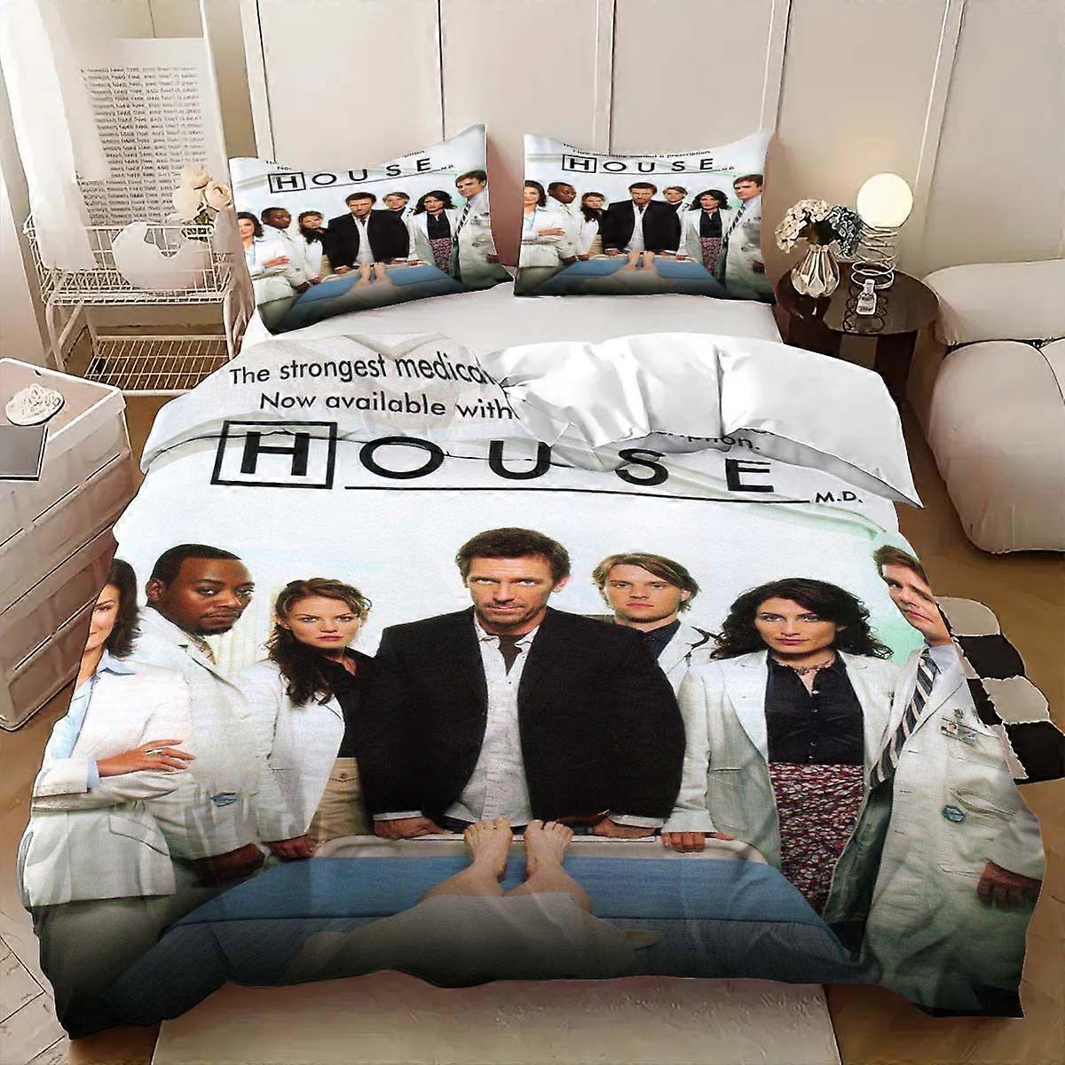 House Doctor Team Poster Pattern Set Soft and Comfortable Bedding Set