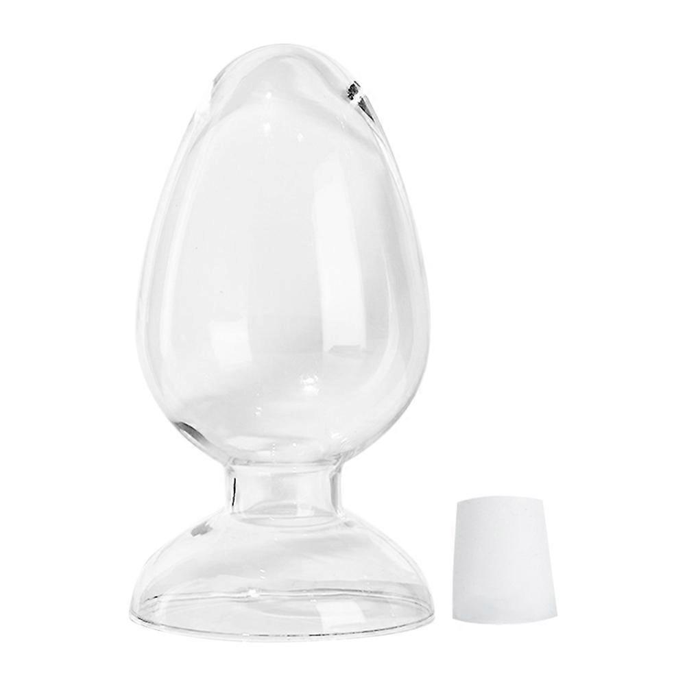 Sample Glass Bottle with Stopper for Specimen Storage Transparent