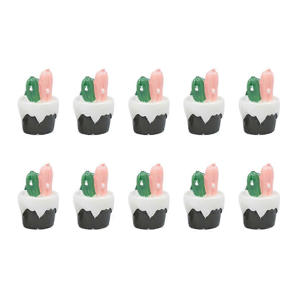 Creative Fridge DIY Decors Resin Refrigerator Magnets 10Pcs Pack