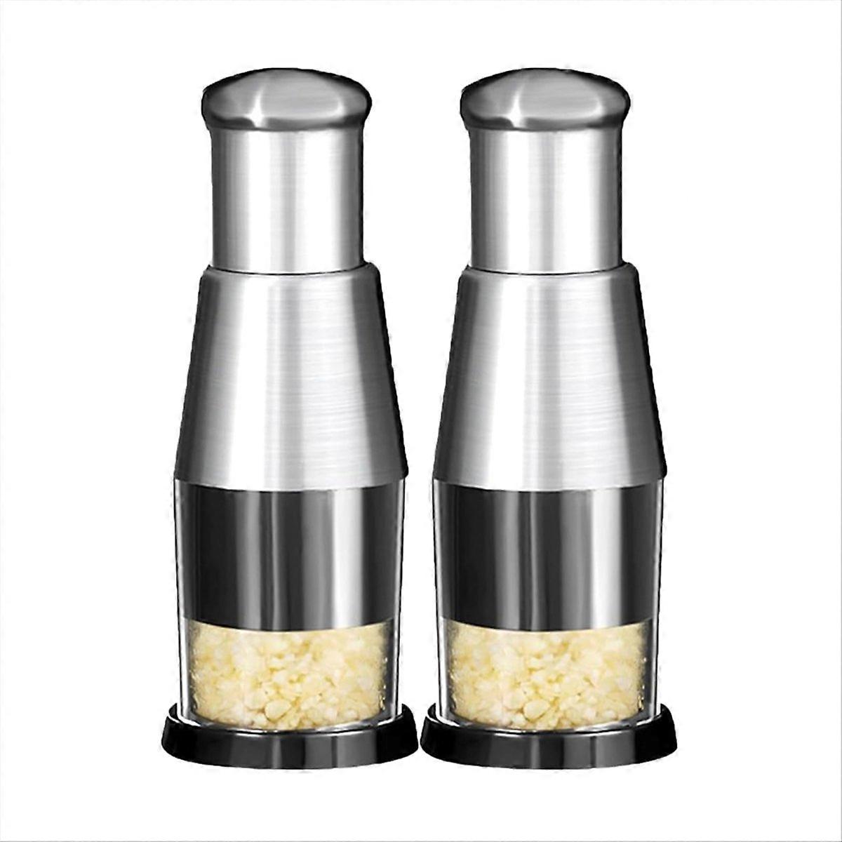 Manual Food Chopper Hand-Pressed Kitchen Crusher for Garlic