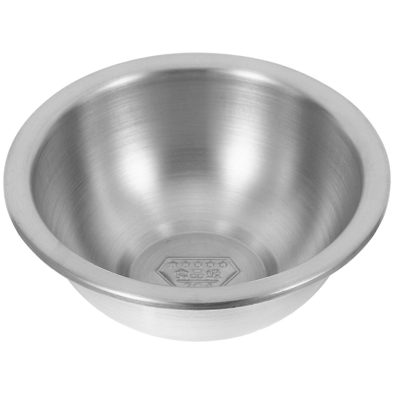 Large Capacity Soup Pot Stainless Steel Mixing Bowl Rounded Lip Stackable Design 1Pack