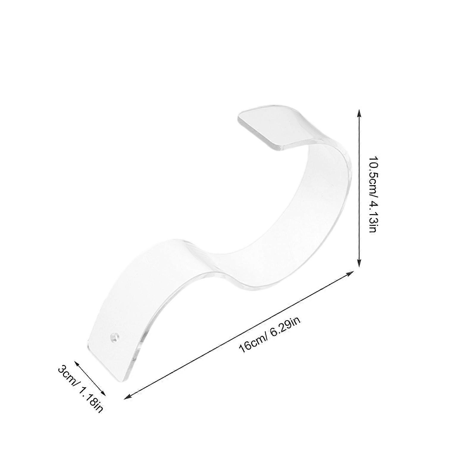 Acrylic Belt Brackets for Displaying 8Pcs Shop Belt Storage Holders