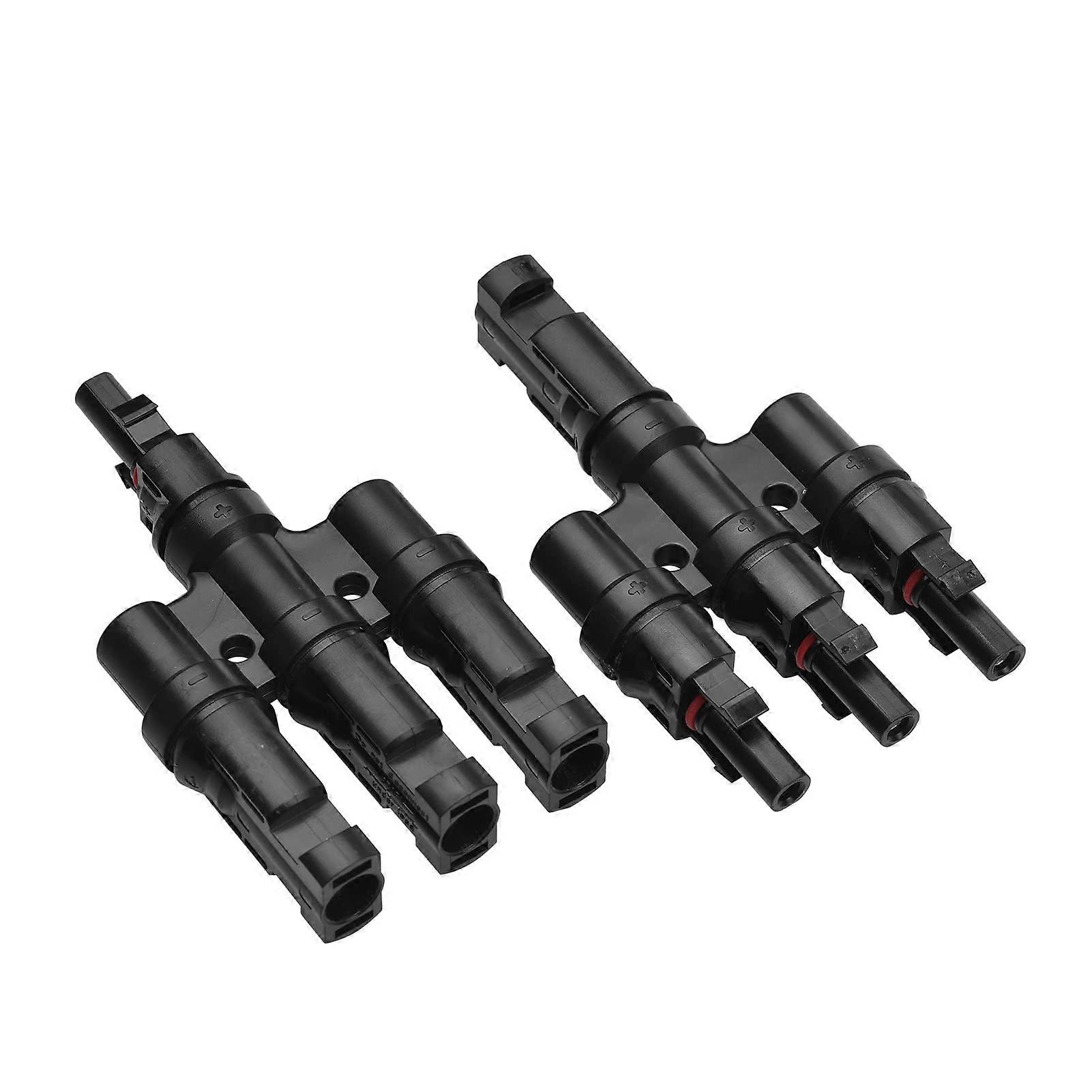Solar Panel Connector 3 Way MC4 Branch Connector IP67 Waterproof for Quick Parallel Connection