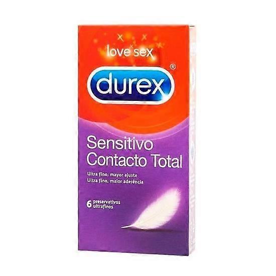 DUREX SENSITIVE TOTAL CONTACT 6 PCS