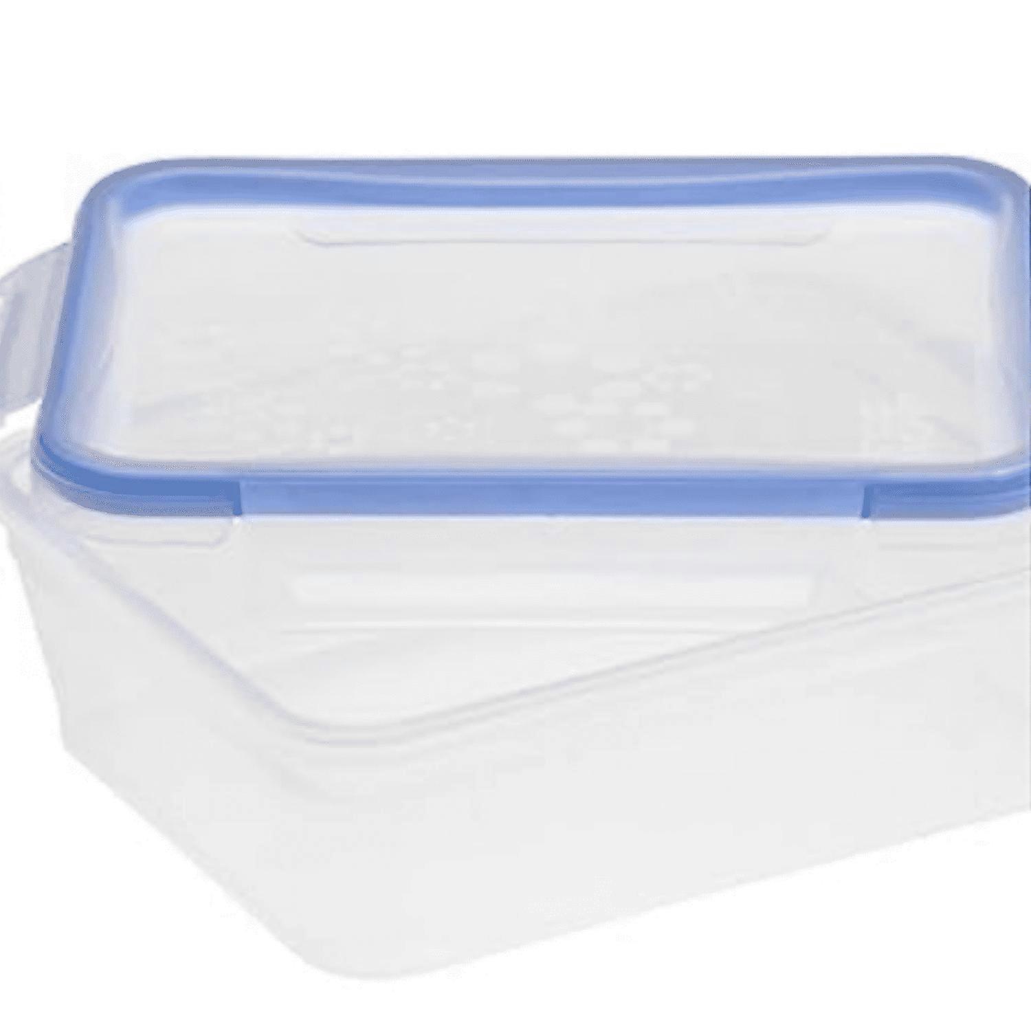 8.5-Cup Rectangular Food Storage Container with Lid, 4 Locking Tabs, Microwave/Dishwasher/Freezer Safe