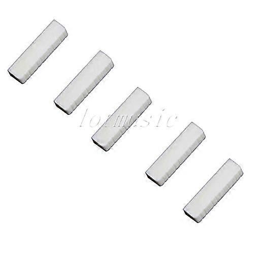 5 Pack Guitar and Mandolin Bone Nuts Natural Cattle Bone with Precise String Spacing
