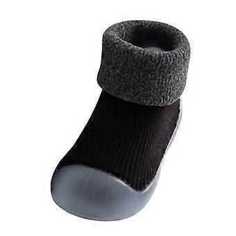 Vauvan tossut tyttöjen sukat tohvelit pehmeät vauvan pojat kumikengät pohjallinen kiinteä taapero lapset neulotut sukat lämpimät vauvanhoito poikien tohvelit koko 3-4 iso lapsi 160