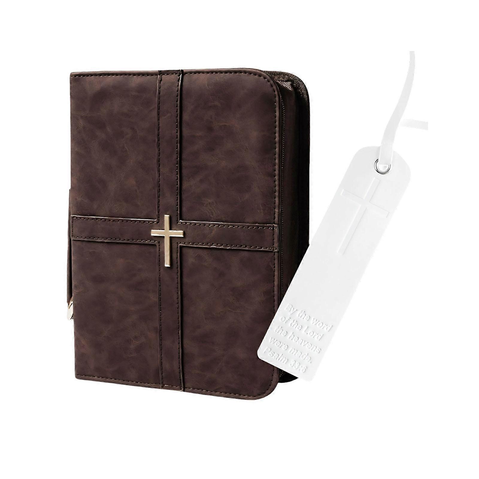 Strong Leather Like Scripture Protector With Inner Sections For Pens And Personal Items Multicolor