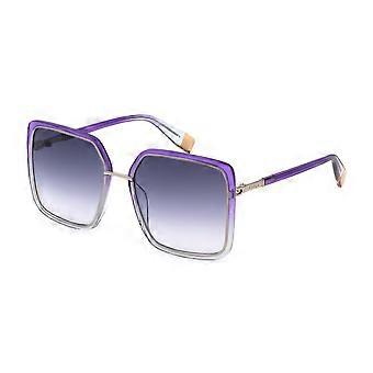 Furla SFU622 0594 Vollrand-Sonnenbrille für Damen, quadratisch, UV2 Original