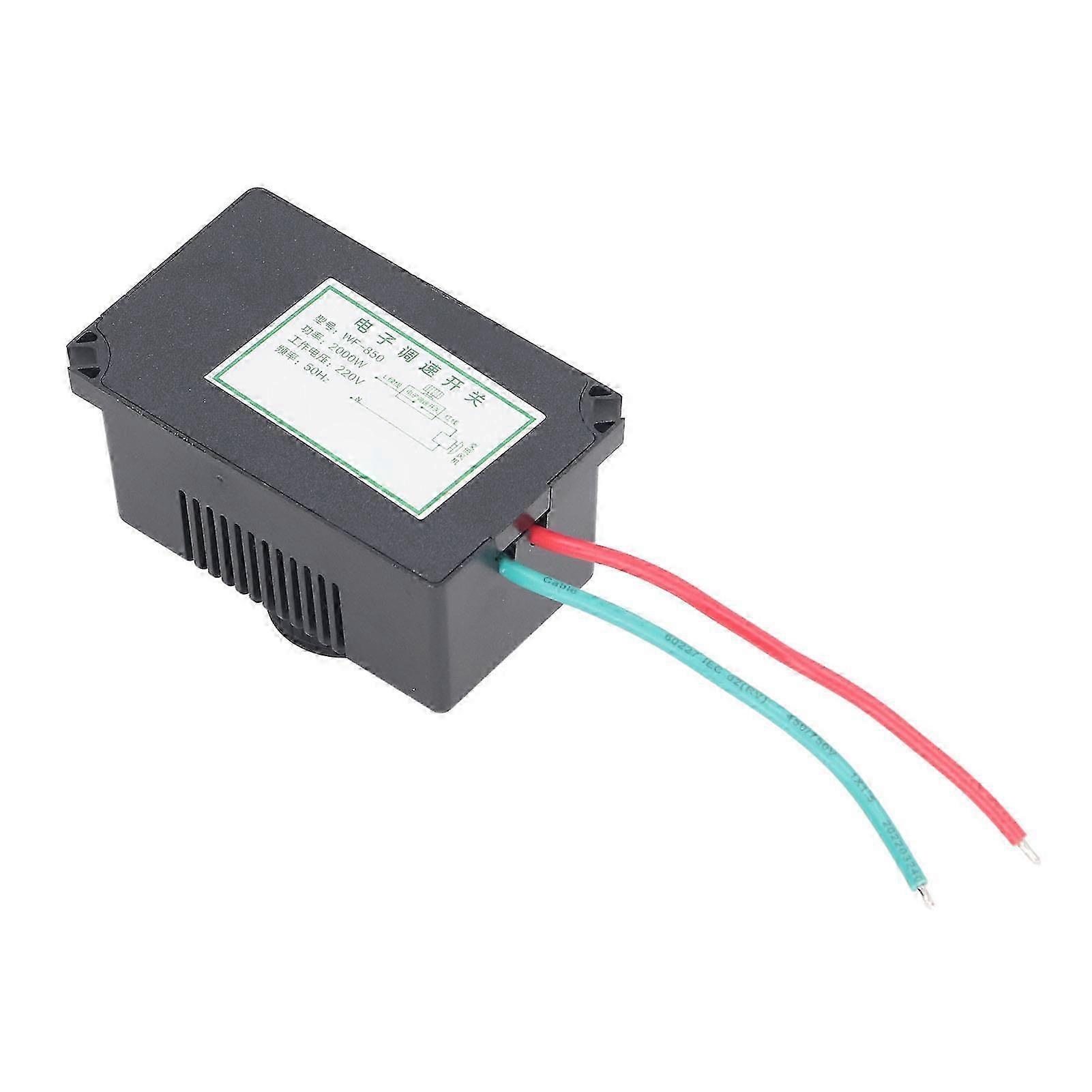 AC 220V Motor Speed Controller Stepless Control Switch compatible with Pump and Grinder