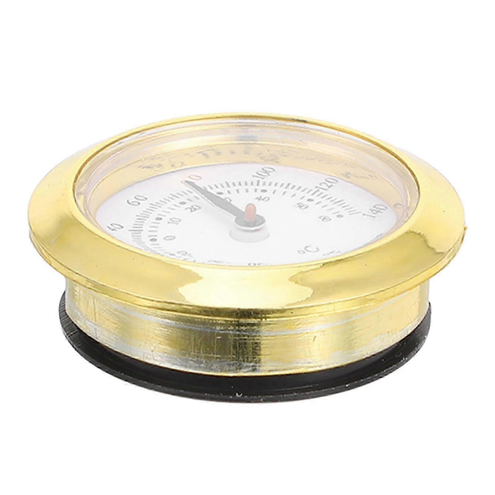 4Pcs Thermometer Round Temperature Gauge compatible with Indoor in Plastic Material