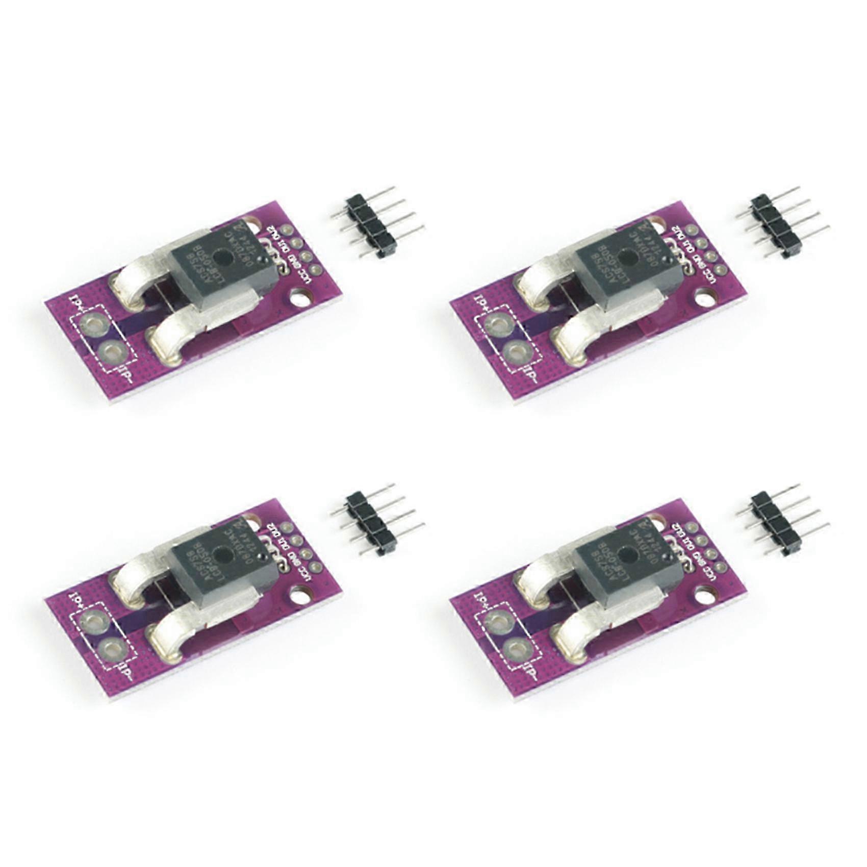 4X ACS758 ACS758LCB-100B Current Module Linear Hall Current Sensor PFF-T Current Detection 3-5V