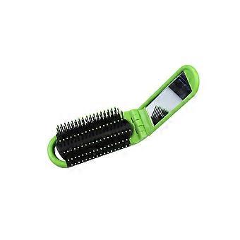 Travel Comb Mirror Folding Hair Brush Professional ABS for Gym Purse