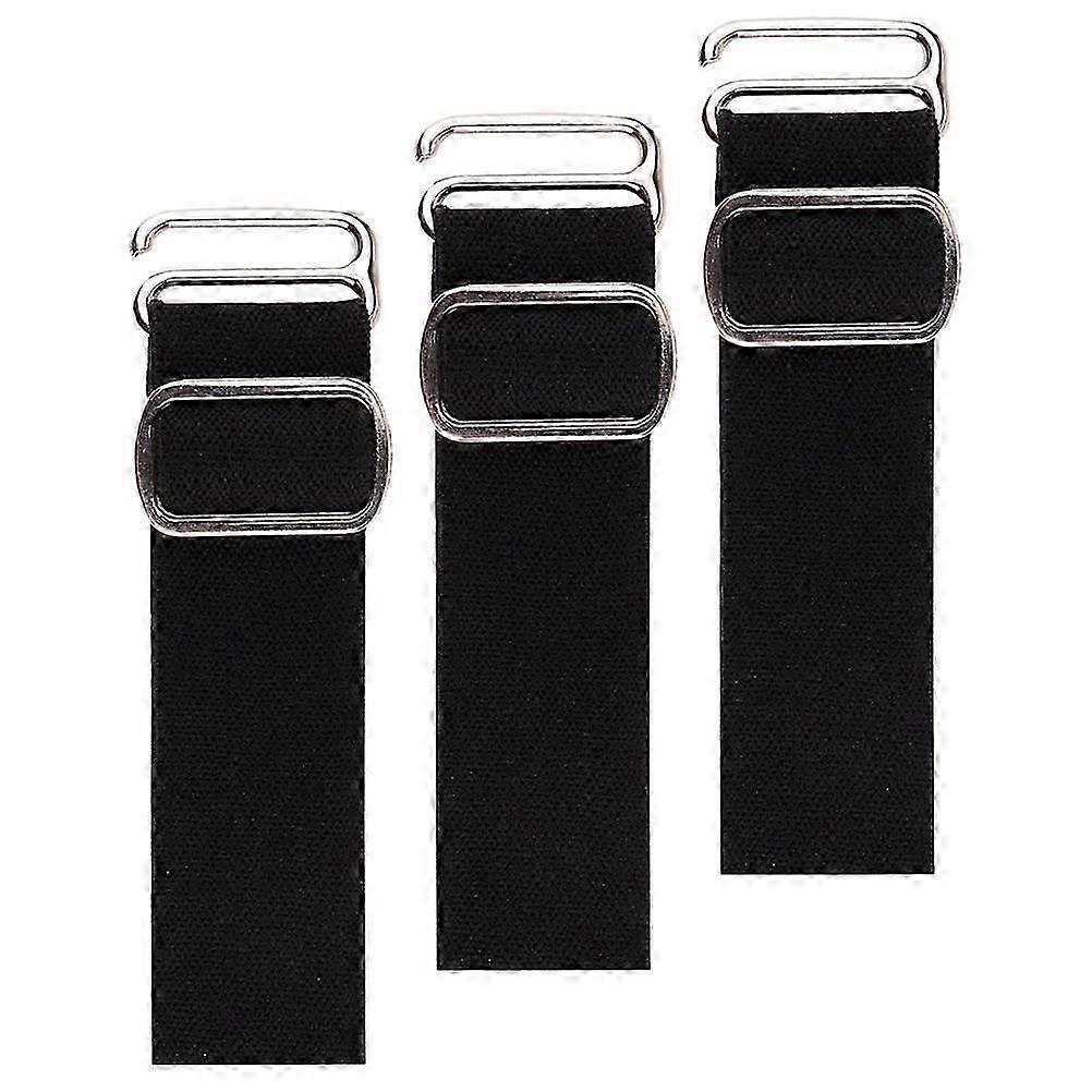 Hat Strap Replaceable Cap Extenders for Adjustable Comfort 3Pcs Set Black