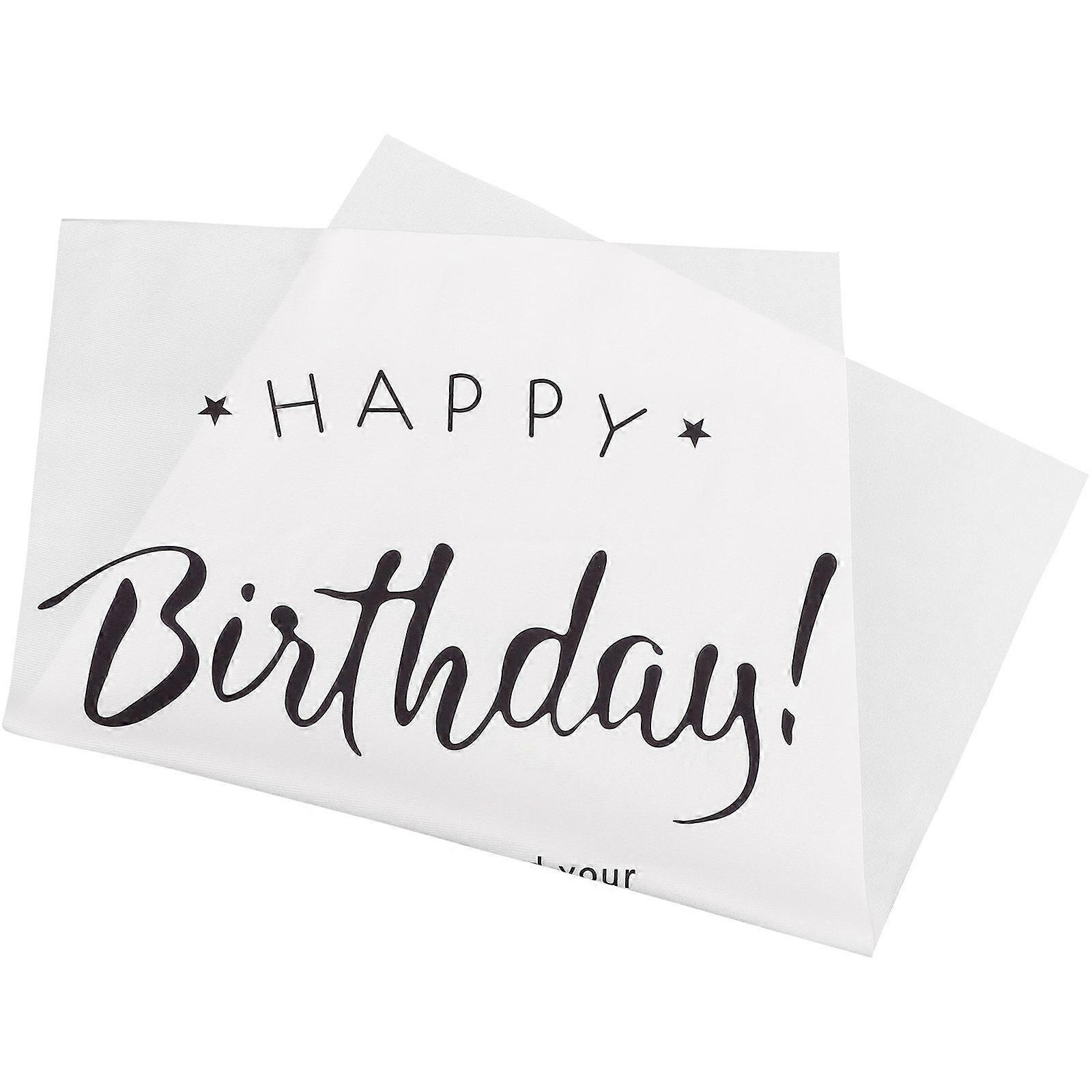 Simple Birthday Background White Polyester for Party Decoration