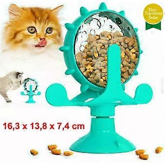 Treat Food Dispenser Ball Fetch Food Dispenser Slow Feeder Windmill Cat Dog Toy