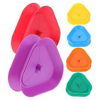 6 pcs Suportes de cartão de baralho de plástico Suportes de cartão de baralho em forma de triângulo Suportes de cartão de mãos pequenas para eventos sociais Fontes de festas de jogos em família