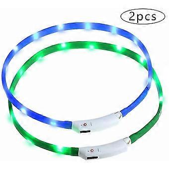 Luminous Dog Collar 2 Pieces Of Luminous Dog Collar Usb Rechargeable