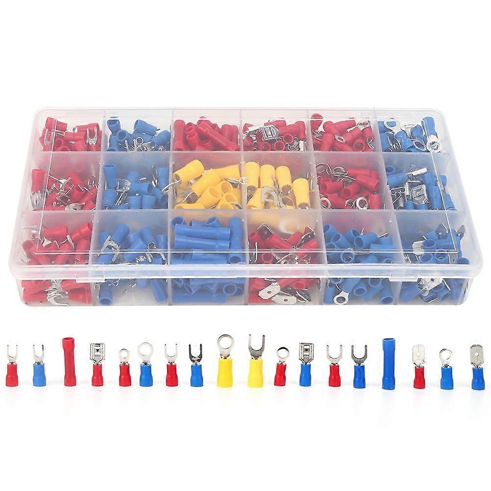 520PCs Cold Pressed Terminal Insulated Quick‑Connecting Connector Wired Electrical Accessory