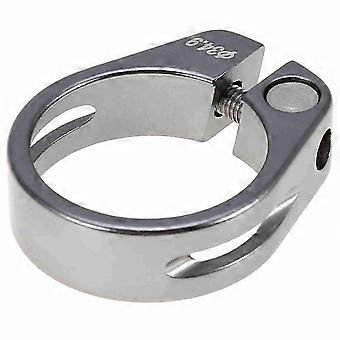 34.9mm Aluminum Alloy Bicycle Seat Post Clamp Mountain Bike Seatpost Accessory(Titanium)