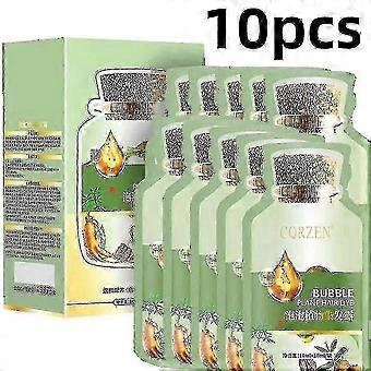 Botanical Hair Dye Bubble, Natural Plant Extract, Gentle on Hair, for Grey Hair, 10 Pack