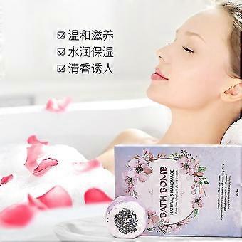 Explosive Bath Salt Ball*6 Set Box Dried Flower Essential Oil Bubble Bath Ball 110g