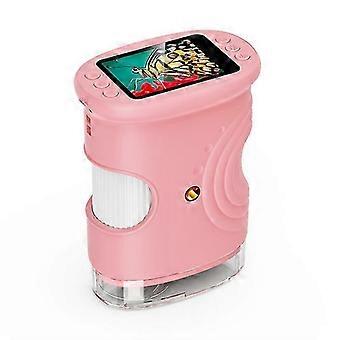 1000X Kids Handheld Digital Microscope | 2-inch Screen Rechargeable Mini Pocket Portable Educational Gift