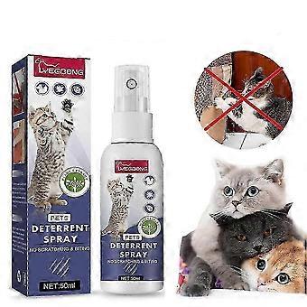 50ml Natural Bitter Cat Spray Training Aid - Anti-Scratch Furniture & Sofa Prote