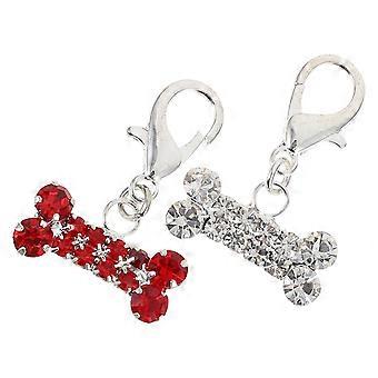 2st Pet Collar Hängen Dekorativa Strassen Hängen Härliga Hängande Hängen