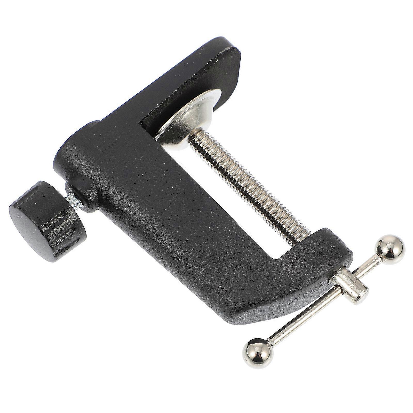 1Pc Bracket Base Microphone Cantilever Bracket Base Mic Clamp for Table (Black)