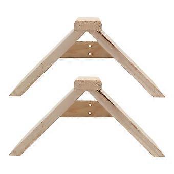 2Pcs Holz Taube Barsch Durable Dove Rest Stand Pet Birds Standing Rack