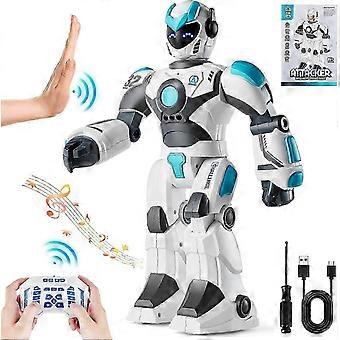 RC Robotspeelgoed voor kinderen, 2,4 GHz Gesture Sensing Programmeerbare Afstandsbediening Slimme Robot met Spraakbesturing, Interactieve Zingende Dansende Robot voor Leeftijd 6