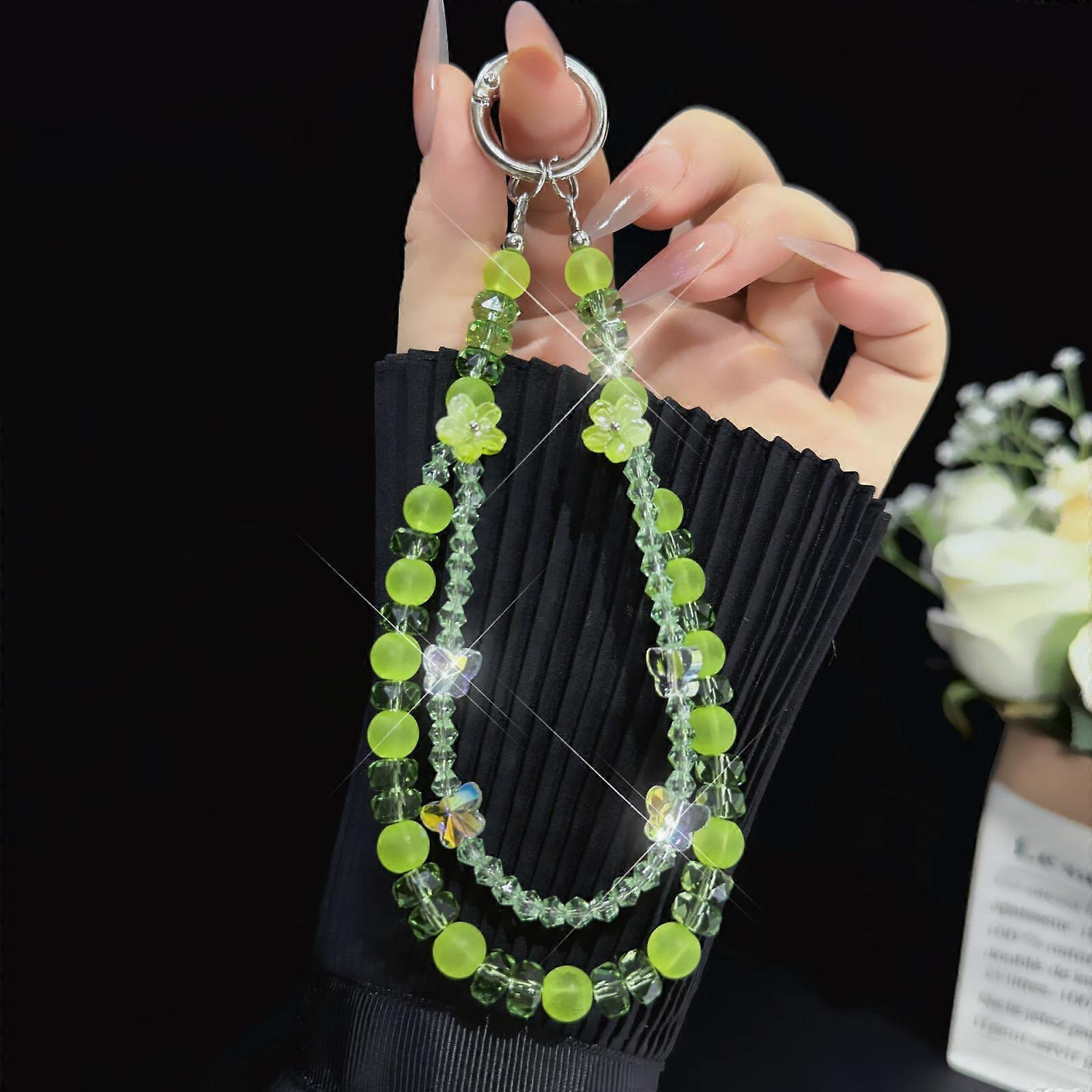 Fog Bead Flower Double-Layer Crystal Chain