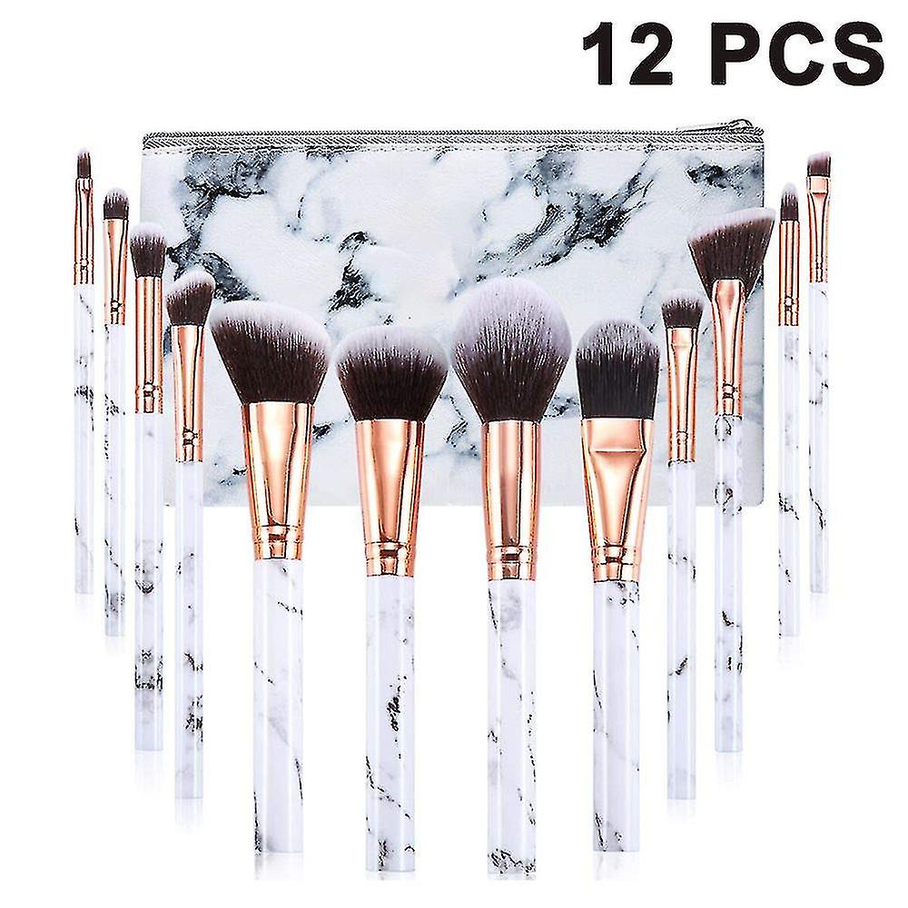 Makeup Brushes Professional Marble Makeup Brush Set, Soft