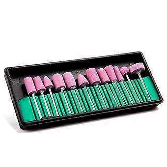 12pcs Ceramic Nail Drill Bits Set for Electric Manicure Pedicure, Acrylic and Gel Nail Care