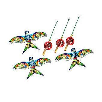Juego de juguetes voladores para jardín con control de varilla y línea, 3 sets para un juego dinámico para niños en áreas exteriores abiertas, multicolor.