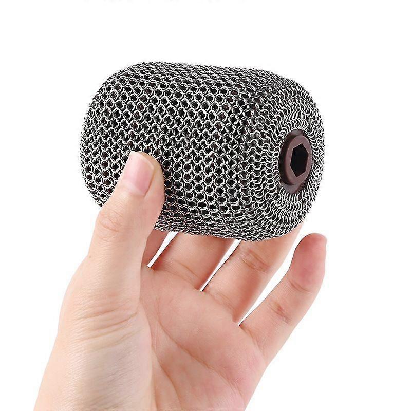 Handheld Bristle Free Grill Brush Scraper with Replaceable Roller Head
