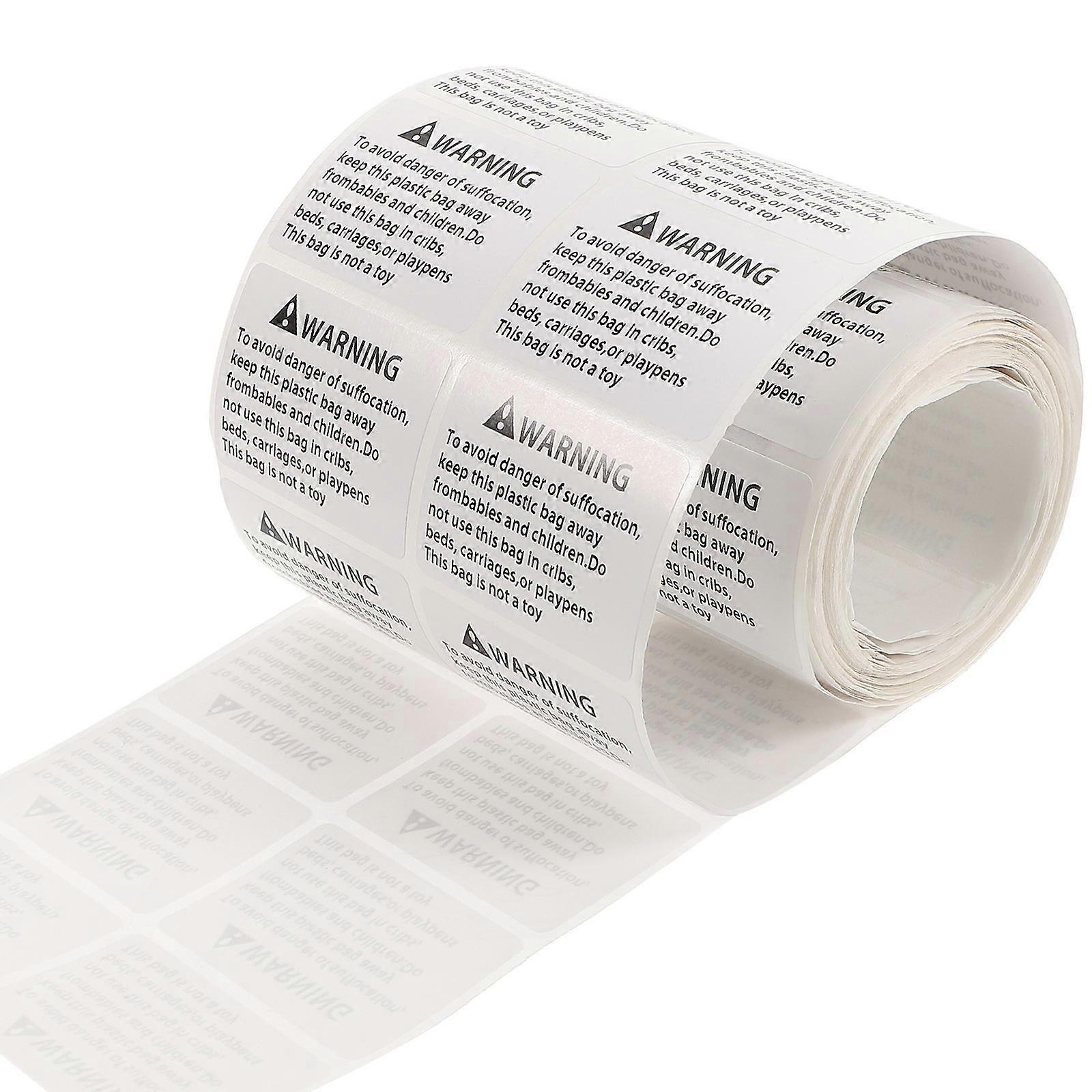 1 Roll Suffocation Warning Labels Choking Warning Stickers Warning Decals
