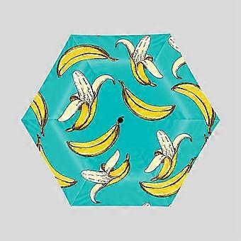 Totenkopf-Fünffach-Faltschirm, Reise-Sonnenschutz aus Vinyl, UV-Schutz, kreativer Trend, tragbarer Taschenschirm für Jungen, Schattenspender