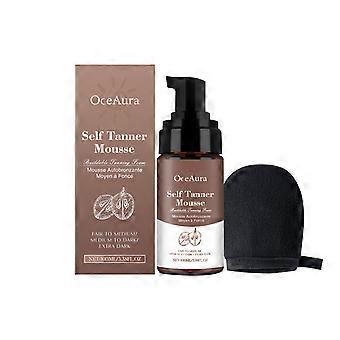 OceAura Translucent Black Mousse, voor de zomerse buitenlucht. Zachte hydratatie. Hydrateert de lichaamshuid en zorgt voor een stralende teint.