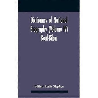 Dicionário de Biografias Nacionais, Volume IV, Beal-biber - Alpha Editions - Capa dura - Livro em inglês - História