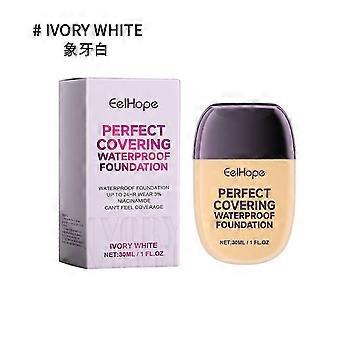 Liquid Foundation, Brightening Skin Tone, Long-Lasting, Moisturizing, Non-Stick Powder ,30ml