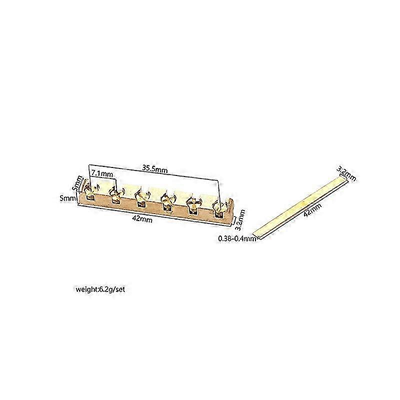 42mm Brass Guitar Nut Height Adjustable