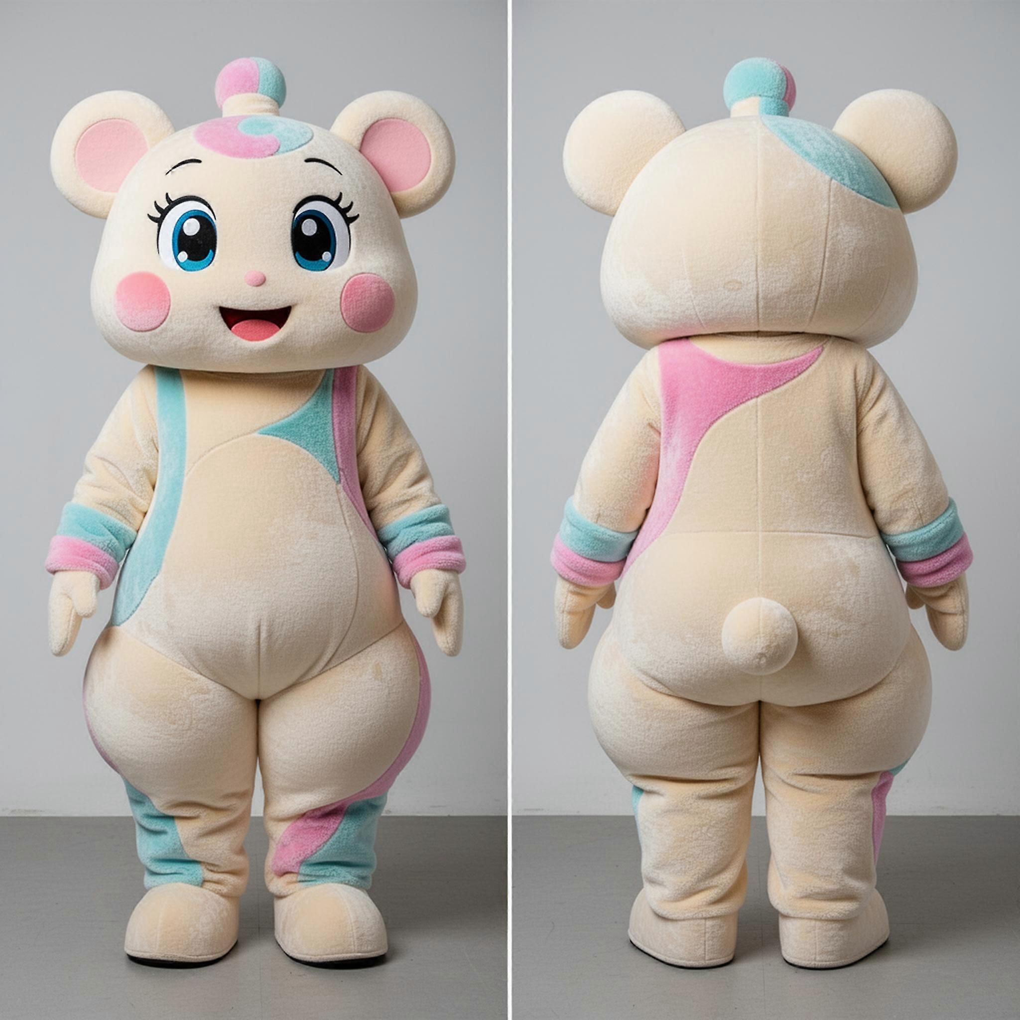 MASTICOT Cream Padded Acrobat Mascot