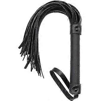 Faux Leather Riding Crop Whip, 15 Inch | 38 cm, Black