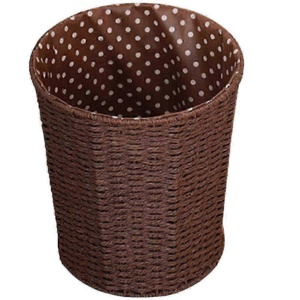 Rattan Waste Basket Multi-Function Storage Bin compatible with Daily Use