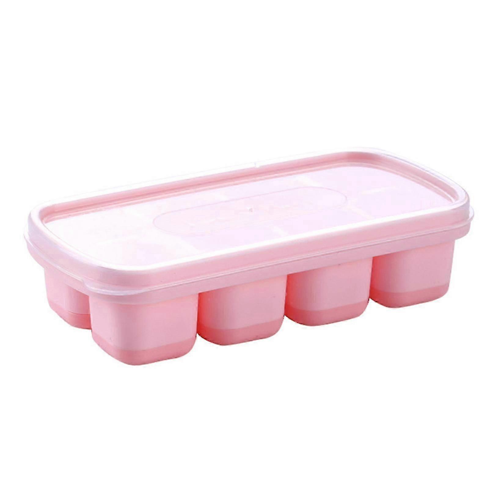 Mini ice cube mold stackable with easy release
