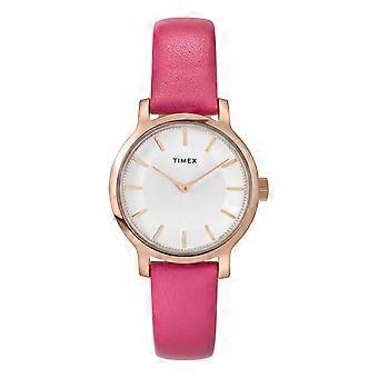 Timex Transcend dameshorloge met leren bandje, 31 mm, 3 ATM, model TW2W54700